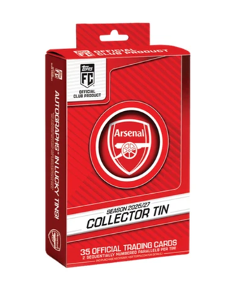 2026-27 Topps Arsenal FC Soccer Collector's Tin