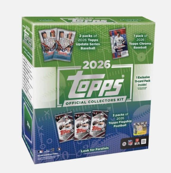2026 Topps NFL x MLB Official Collectors Kit Box
