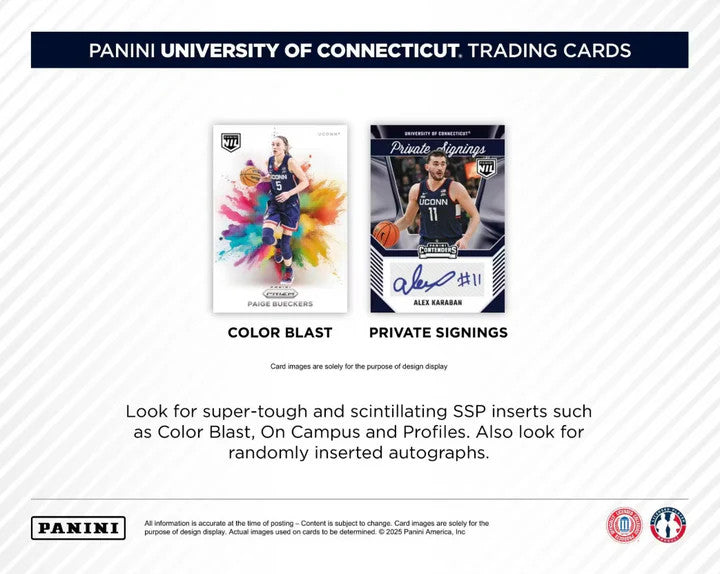 2024/25 Panini UConn Collegiate Basketball Blaster Box