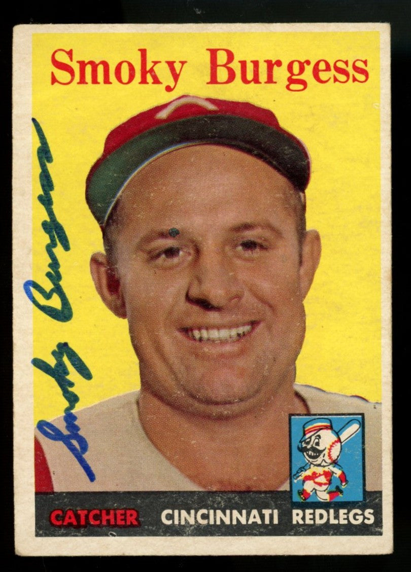 1958 Topps Smoky Burgess #49 Signed Autographed Card JSA