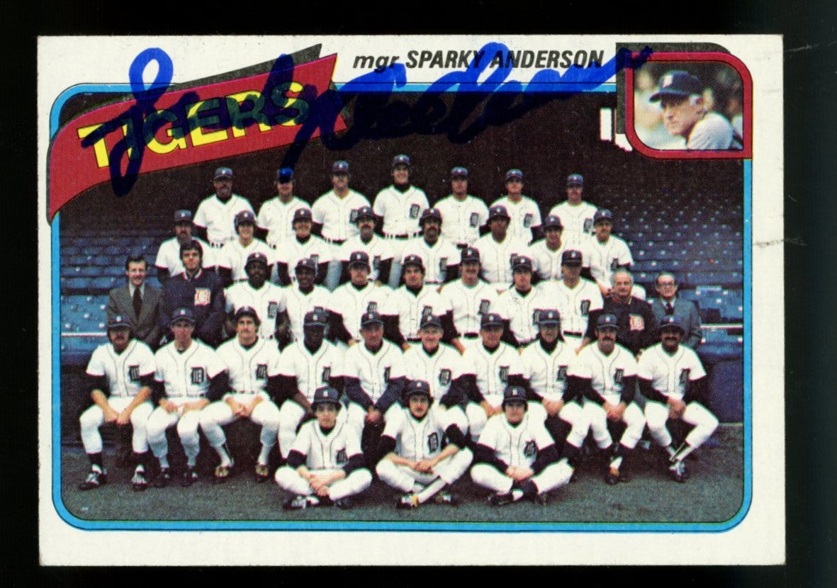 1980 Topps Sparky Anderson #626 Signed Autographed Card JSA