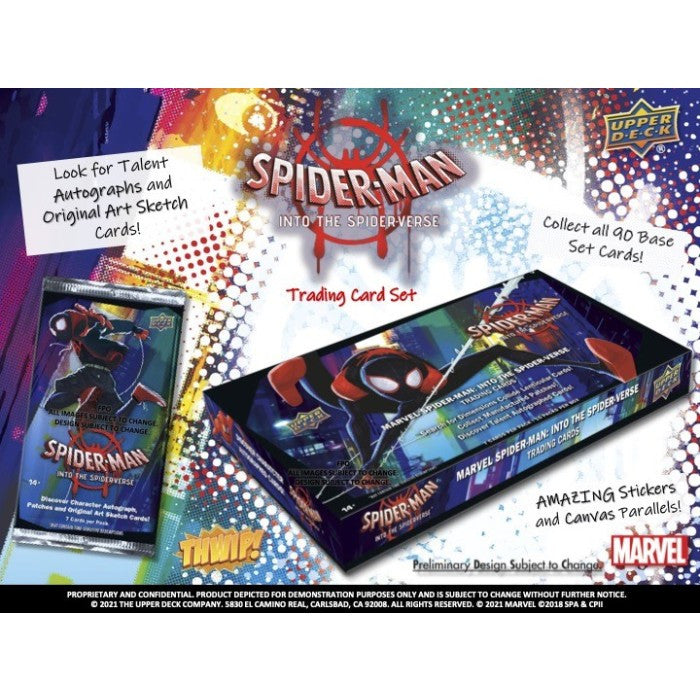 2022 Upper Deck Marvel Spiderman Into the Spider-Verse Hobby Box