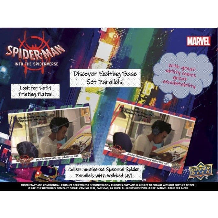 2022 Upper Deck Marvel Spiderman Into The Spider-Verse 8 Box Case