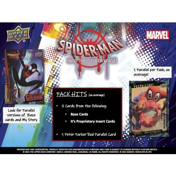 2022 Upper Deck Marvel Spiderman Into the Spider-Verse Hobby Box