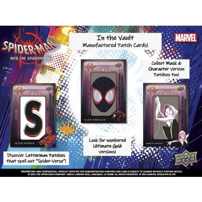 2022 Upper Deck Marvel Spiderman Into The Spider-Verse 8 Box Case