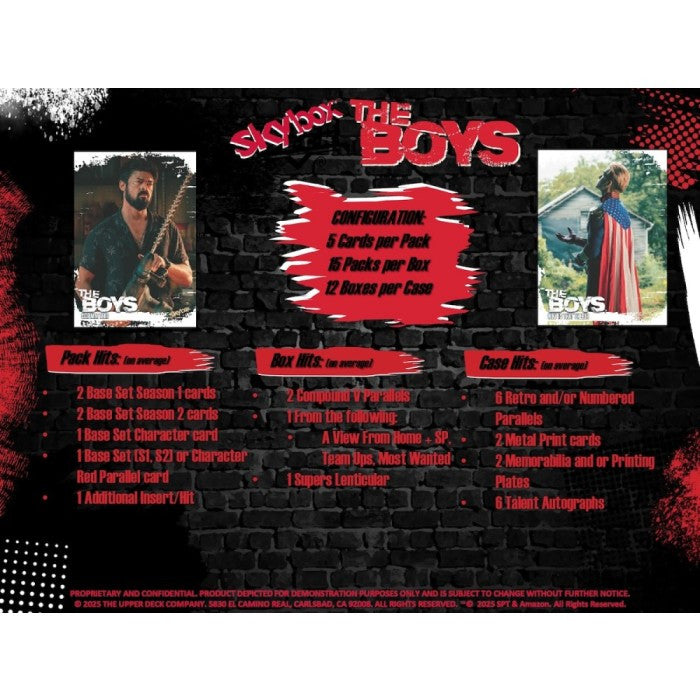 2025 Upper Deck The Boys Season 1 & 2 Hobby Box