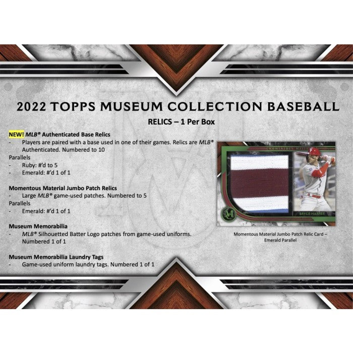 2022 Topps Museum Collection Baseball Case