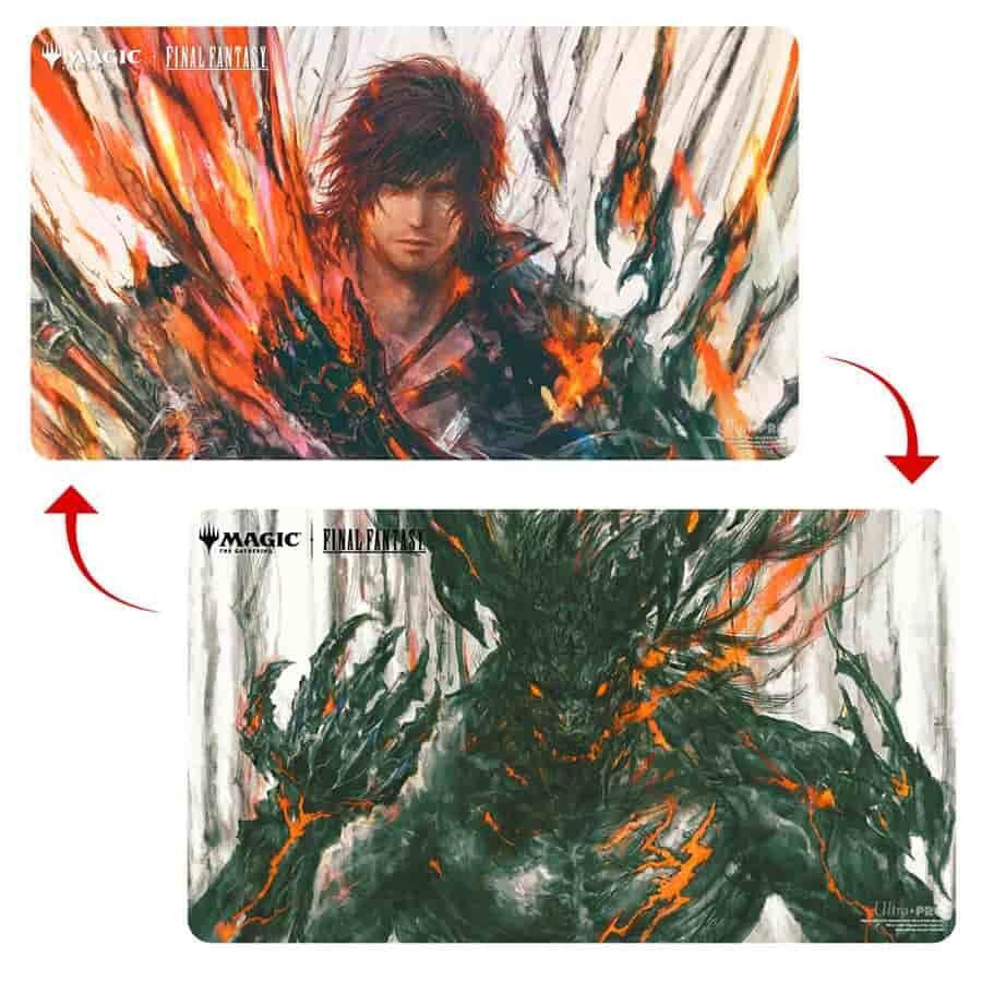 Ultra Pro: Magic x Final Fantasy Double-Sided Playmat - Clive, Ifrit’s Dominant / Ifrit, Warden of Inferno