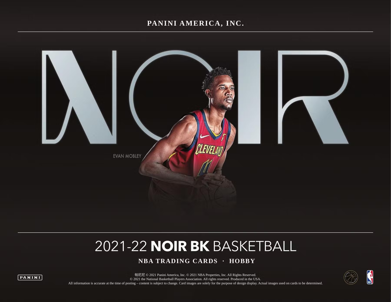 2021/22 Panini Noir Basketball Hobby 4-Box Case
