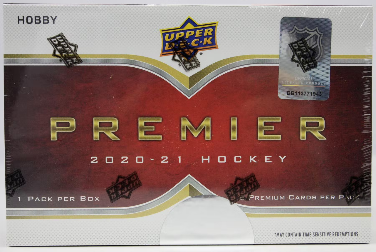 2020/21 Upper Deck Premier Hockey Hobby Case (5 Boxes)
