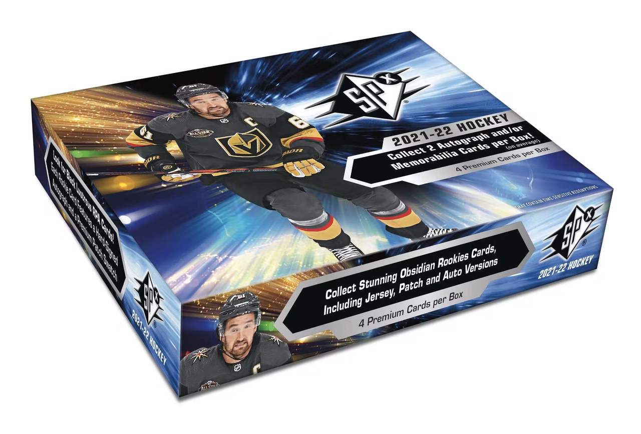 2021/22 Upper Deck SPx Hockey Hobby 20-Box Case