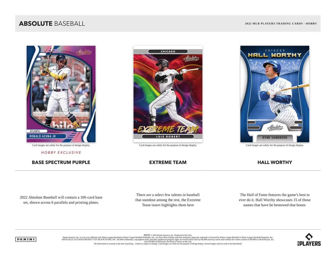 2022 Panini Absolute Baseball Hobby Box