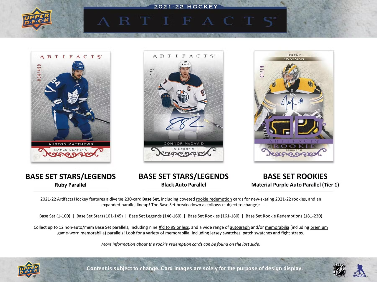 2021/22 Upper Deck Artifacts Hockey Hobby Box