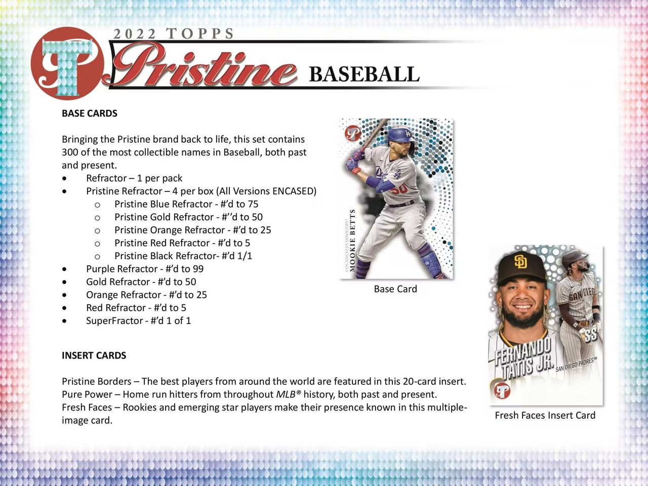 2022 Topps Pristine Baseball Hobby 8-Box Case