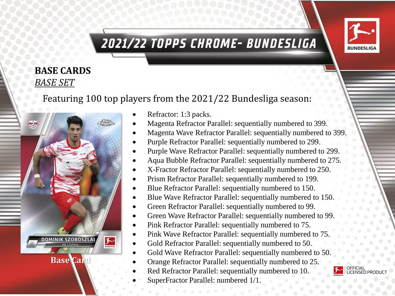 2021/22 Topps Chrome Bundesliga Soccer Hobby Box