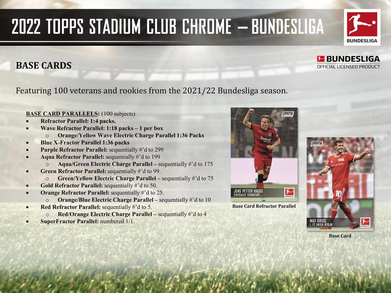 2021/22 Topps Stadium Club Chrome Bundesliga Soccer Hobby Box