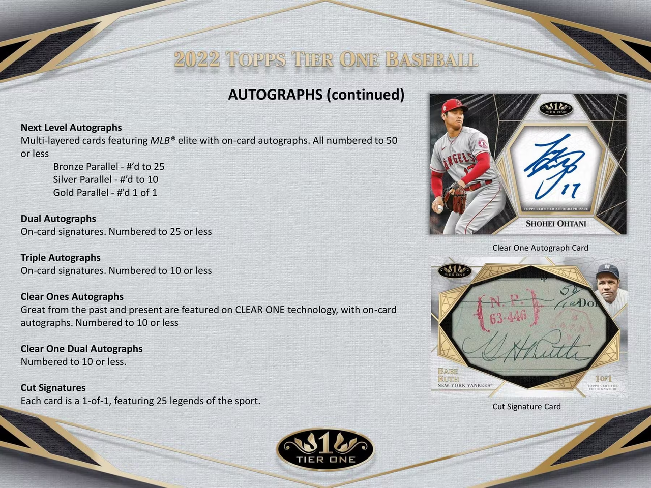 2022 Topps Tier One Baseball Hobby 12-Box Case