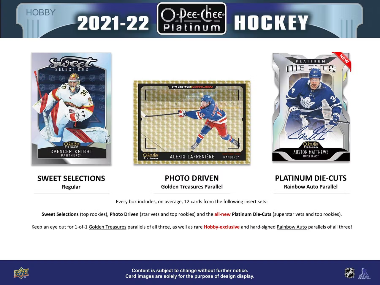 2021/22 Upper Deck O-Pee-Chee Platinum Hockey Hobby Box