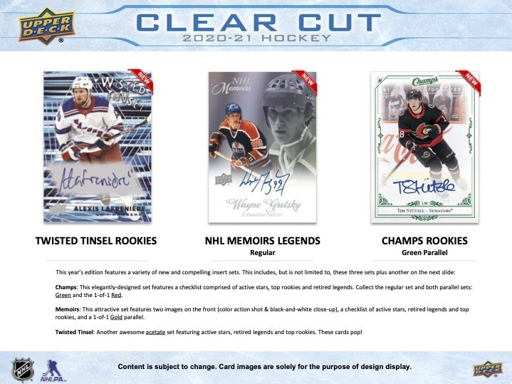 2020/21 Upper Deck Clear Cut Hockey Hobby 15 Box Case