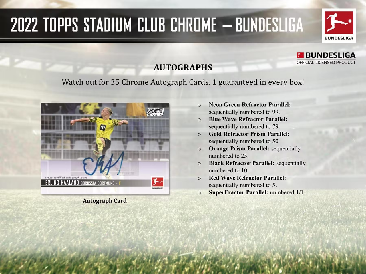 2021/22 Topps Stadium Club Chrome Bundesliga Soccer Hobby Box