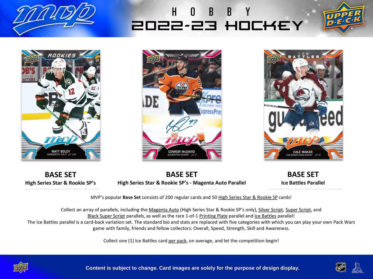 2022/23 Upper Deck MVP Hobby Box