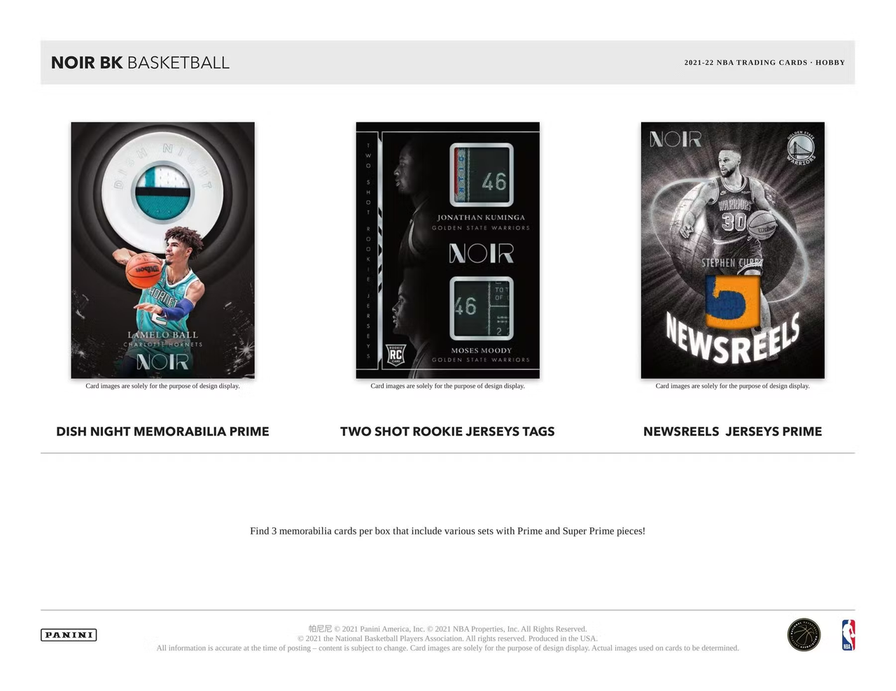 2021/22 Panini Noir Basketball Hobby 4-Box Case