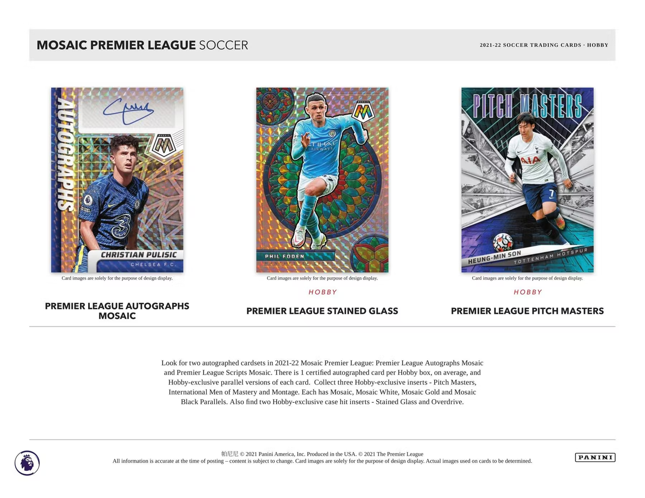2021/22 Panini Mosaic Premier League Soccer Box