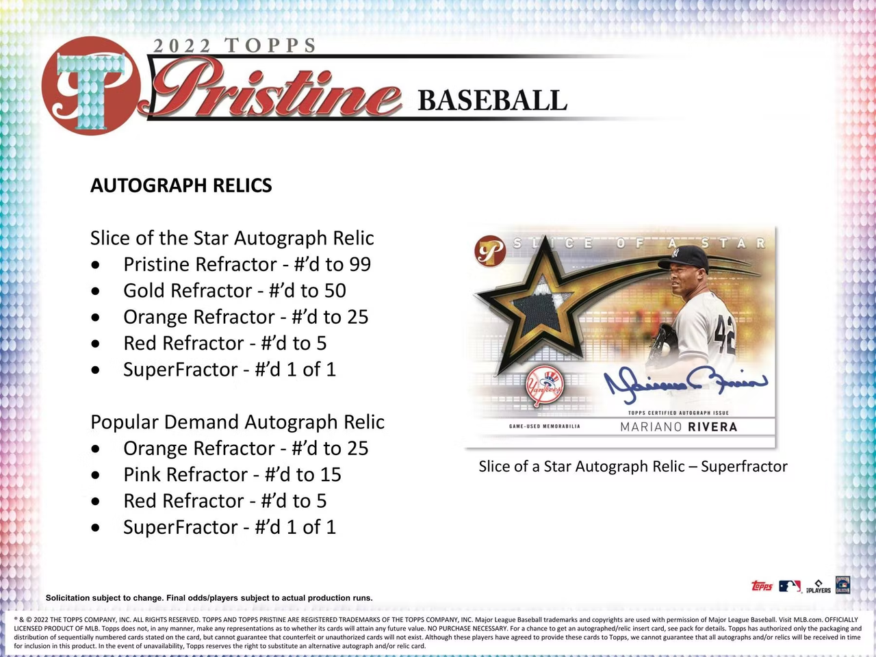 2022 Topps Pristine Baseball Hobby 8-Box Case