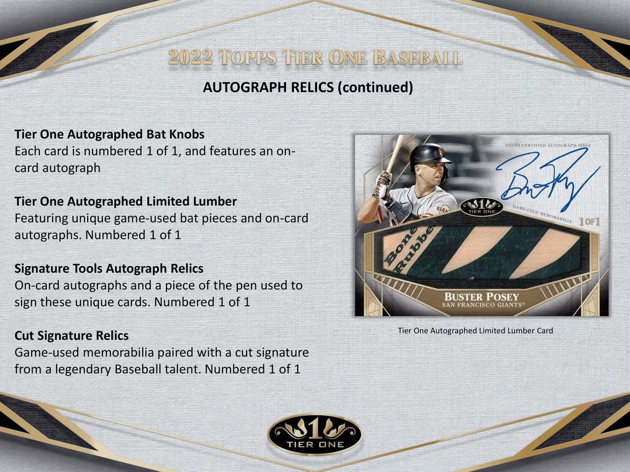 2022 Topps Tier One Baseball Hobby Box