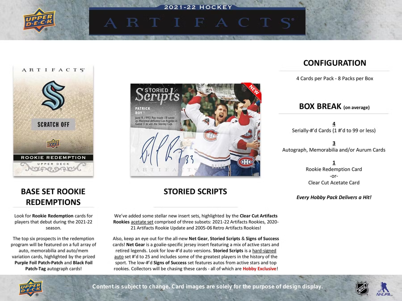 2021-22 Upper Deck Artifacts Hockey Hobby 20-Box Case