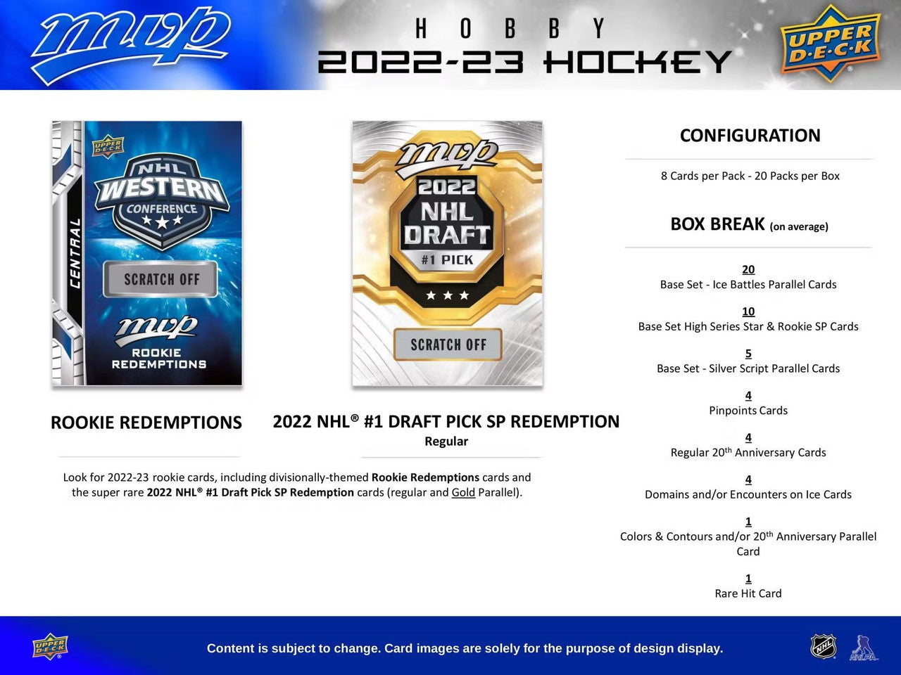 2022/23 Upper Deck MVP Hobby Box