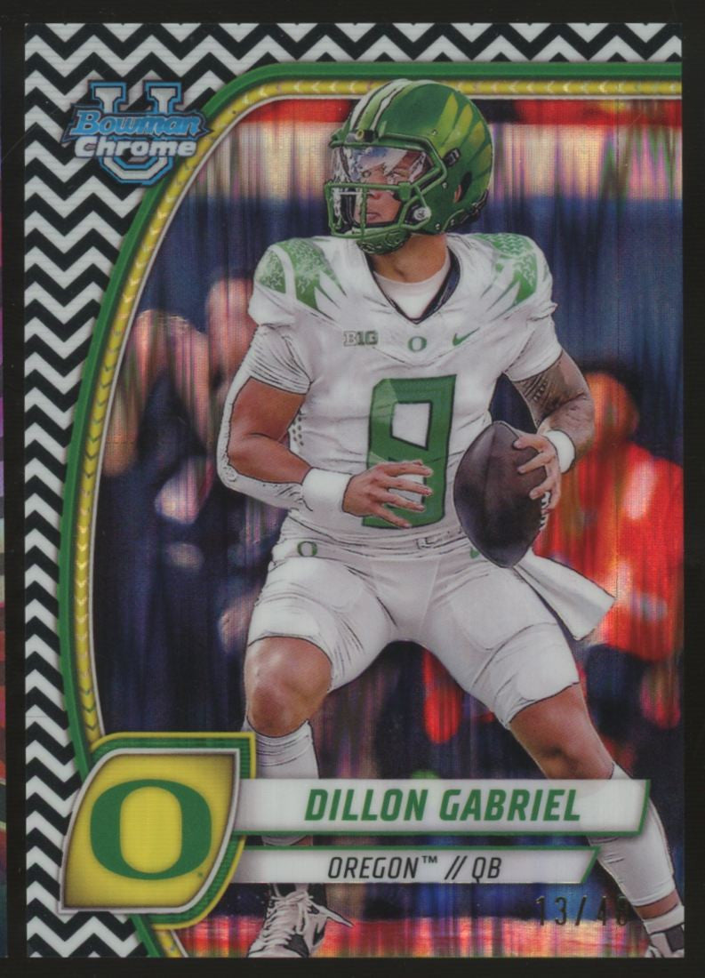 2024 Bowman University Chrome Dillon Gabriel Black & White Shock /48 #3