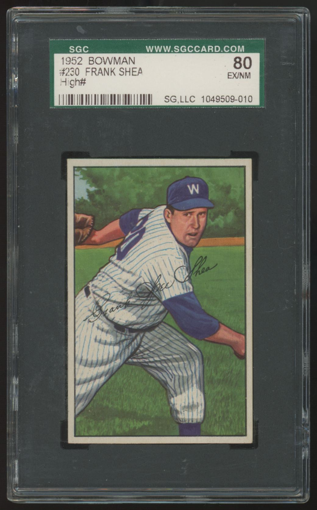 1952 Bowman Frank Shea High Number #230 SGC 6