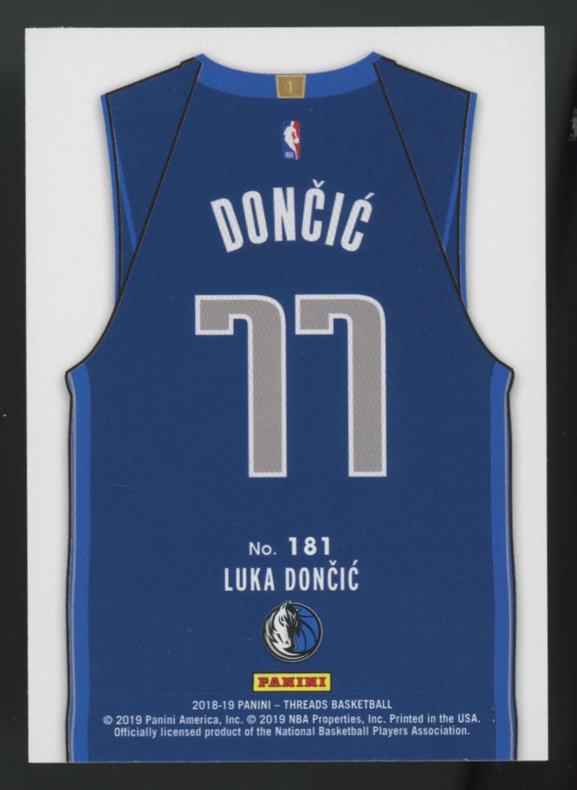 2018-19 Panini Threads Luka Doncic RC Dazzle #181