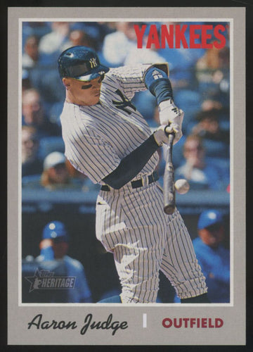 2019 Topps Heritage Aaron Judge Action SP #499