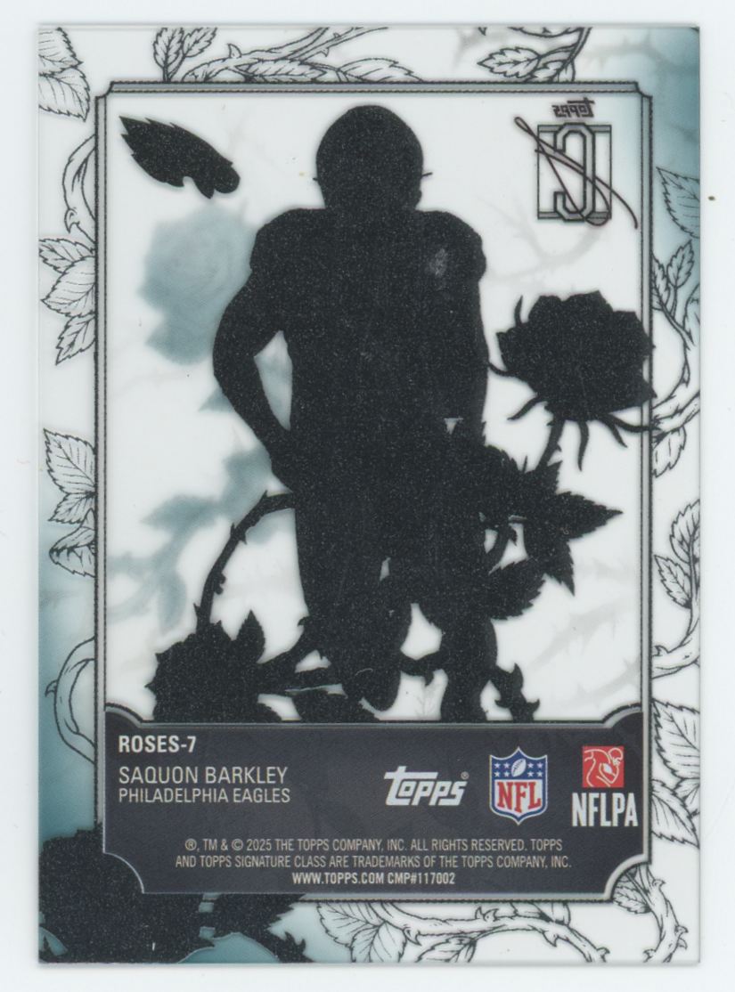 2025 Topps Signature Class Saquon Barkley Roses SSP #Roses-7