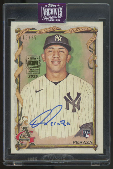 2025 Topps Archives Signature Series Oswald Peraza Auto /25 #183
