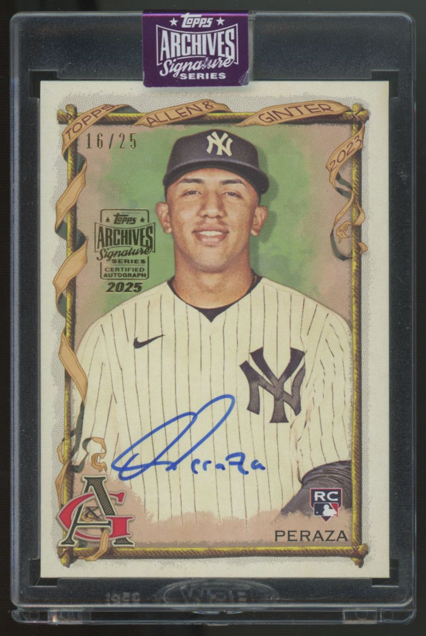 2025 Topps Archives Signature Series Oswald Peraza Auto /25 #183