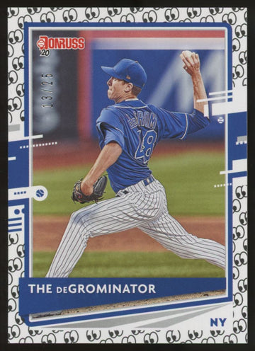 2020 Donruss Baseball Jacob deGrom Look At This /25 Nickname Variation #71