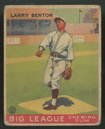 1933 Goudey Larry Benton #45 Poor