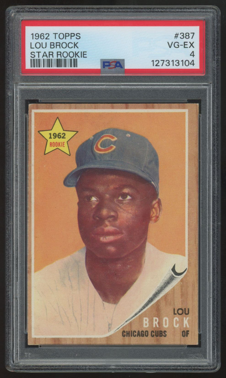 1962 Topps Lou Brock RC #387 PSA 4 *104