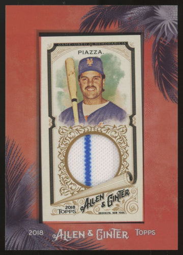 2018 Topps Allen & Ginter Mike Piazza Mini Framed Patch #MFR-MP