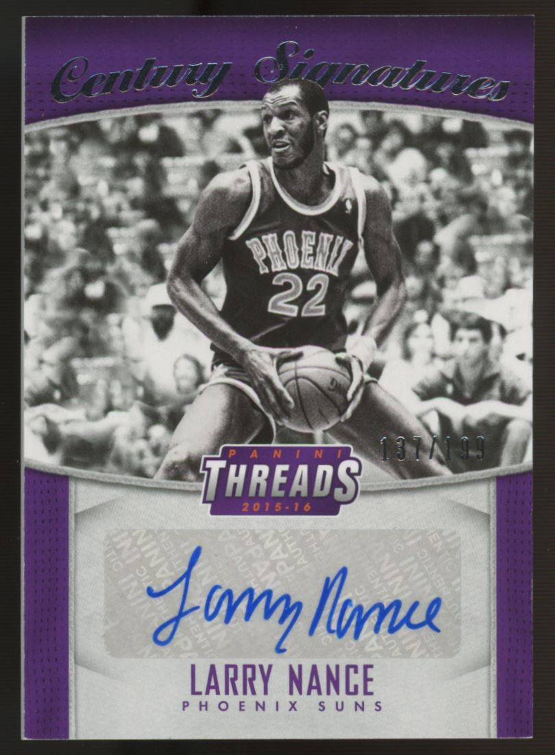 2015-16 Threads Larry Nance Century Signatures Auto /199 #CS-LNC