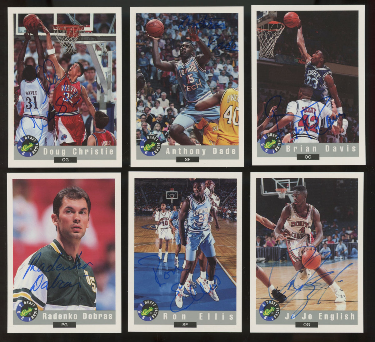 1992 Classic Draft Picks Autos (Lot Of 42) Dikembe Mutombo, Alonzo Mourning