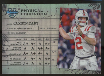 2024 Bowman University Chrome Jaxson Dart Physical Education Refractor #PE-18