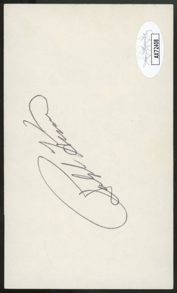 Ralph Kiner Signed Autographed Index Card JSA Authentic
