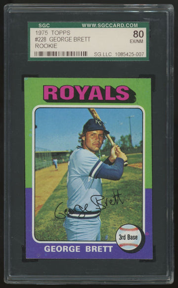 1975 Topps George Brett RC #228 SGC 6 *007