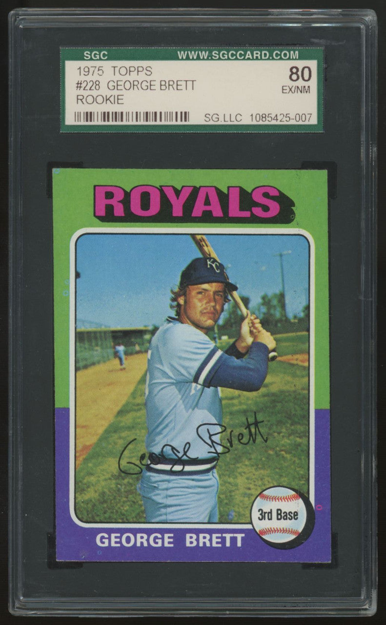 1975 Topps George Brett RC #228 SGC 6 *007