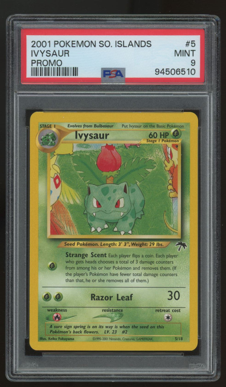 2001 Pokemon Ivysaur Southern Islands Promo #5 PSA 9