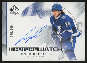 2024-25 Upper Deck SP Authentic Conor Geekie RC Future Watch Auto /999 #170
